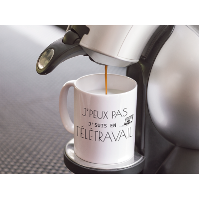 Mug Collection "J'peux Pas J'ai" Version Télétravail